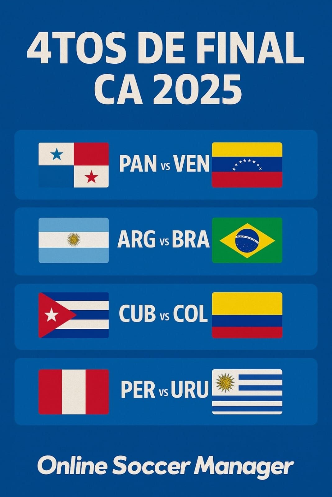 Enfentamientos 4to de final CA.jpg